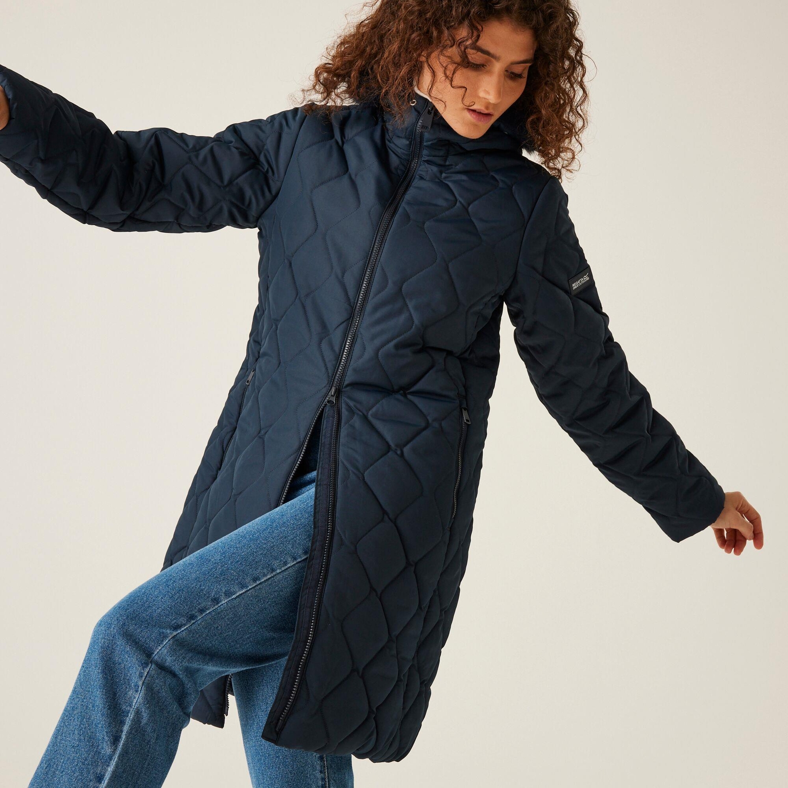 Regatta Womens Fritha III Jacket Quilted Insulated Hooded Parka Faux Fur Trim image 5