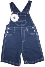 Petit Bateau Kurze Latzhose jeansblau NEU Gr.86