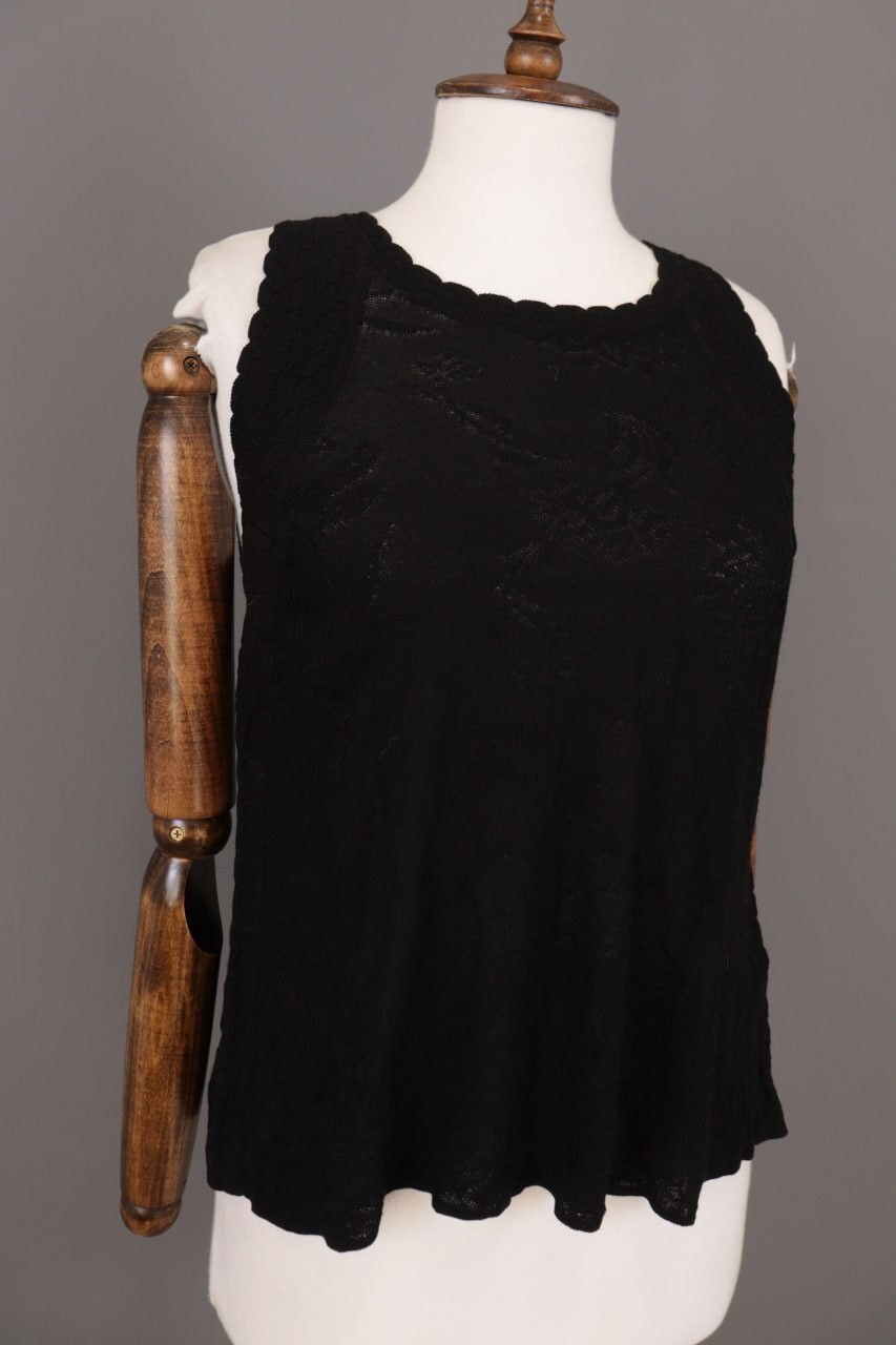 IVKO Sleevless Pullover Structure Pattern Black S… - image 6