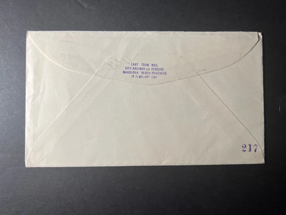 Australia 1961 último día cubierta Sydney a Christchurch NZ NSW tranvía correo Foto 2 de 2