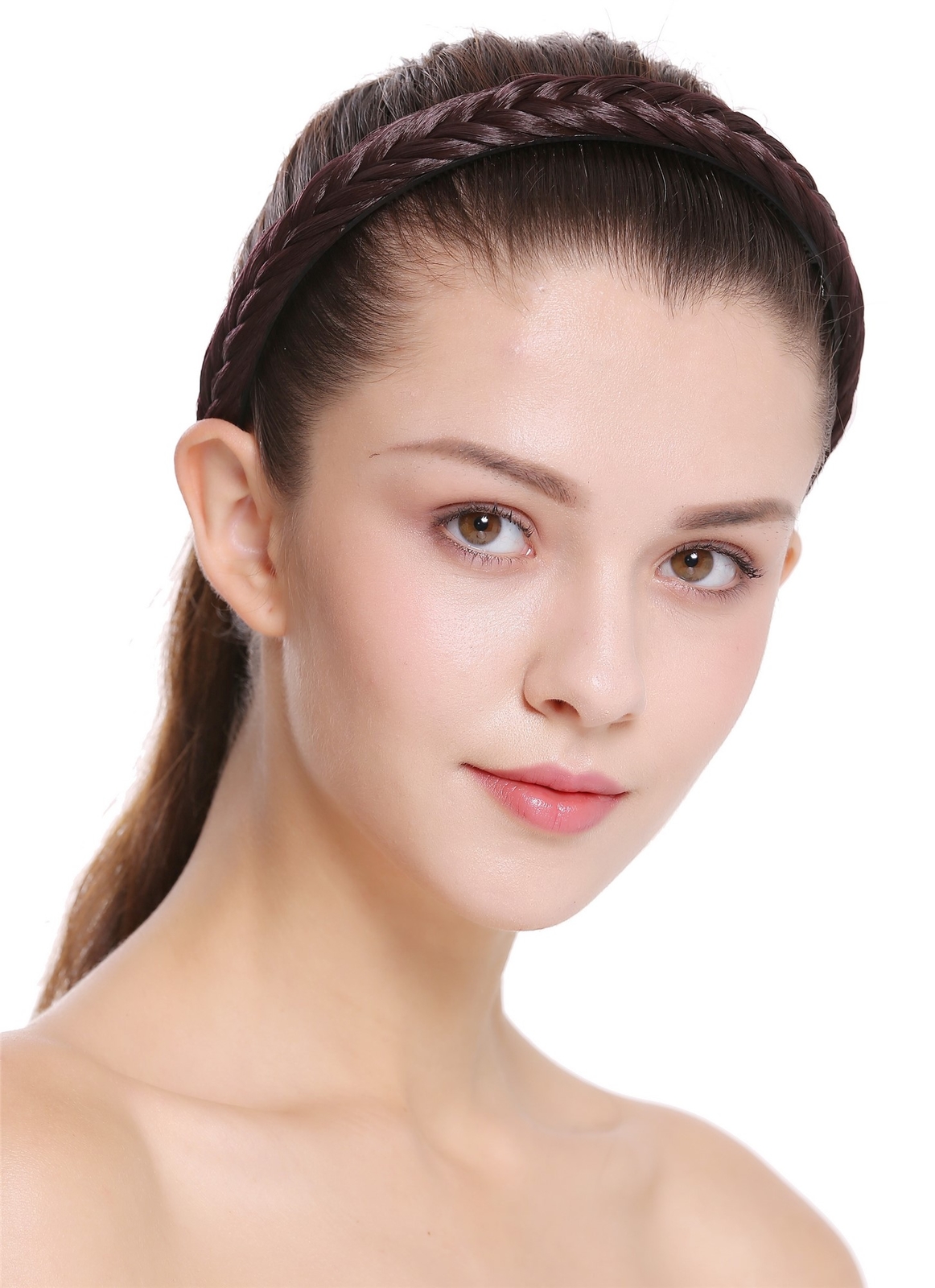 Braided Hairband Hairband Traditional Brown Braid CXT-001-035