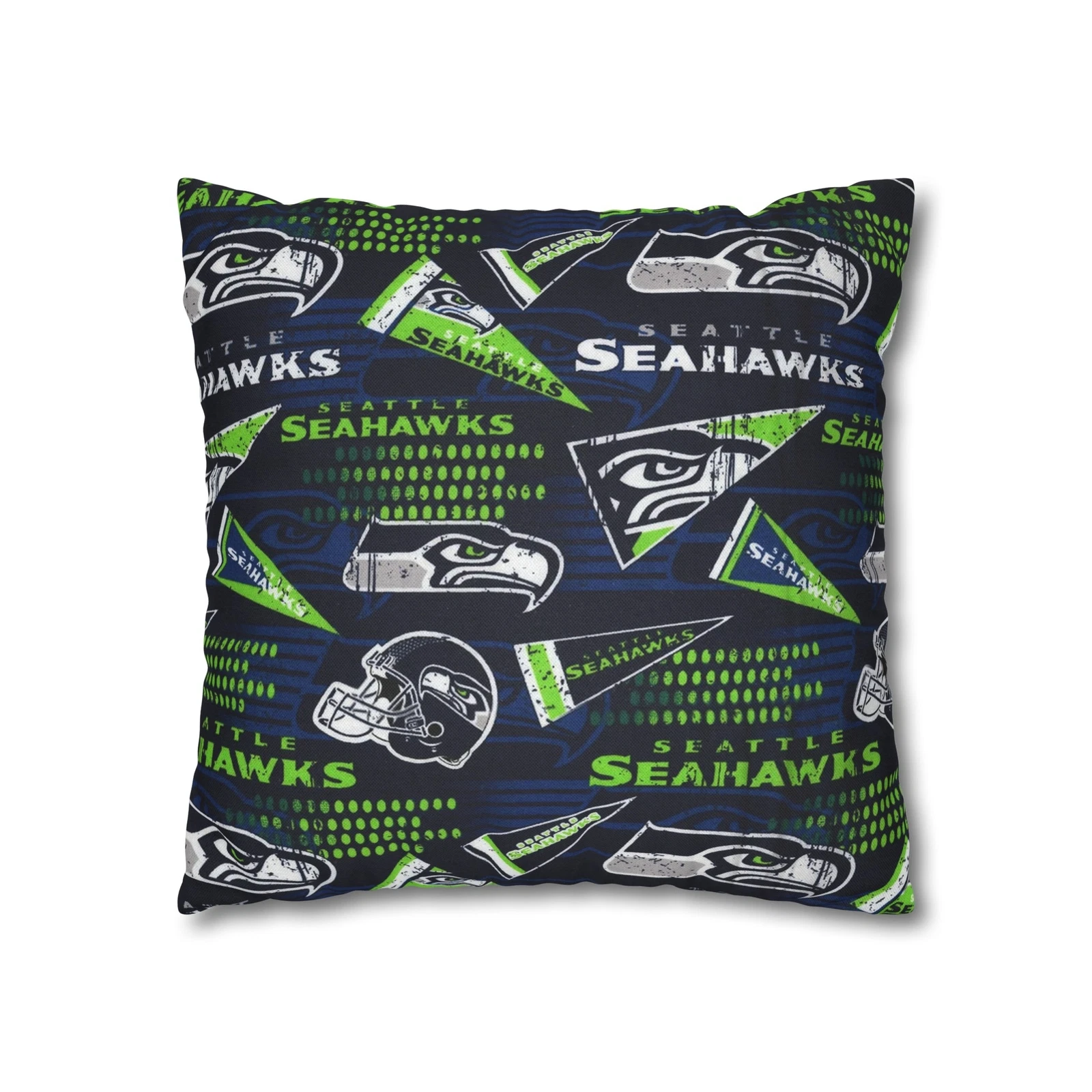 Seattle Seahawks Spun Square Pillowcase