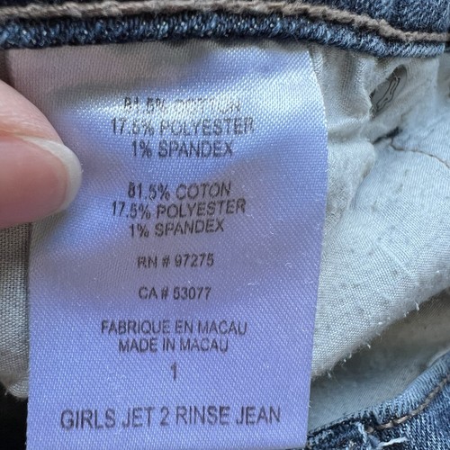 Fox Denim Jeans Womens Juniors Size 1 Jet Blue Medium Denim Low Rise - Picture 12 of 13
