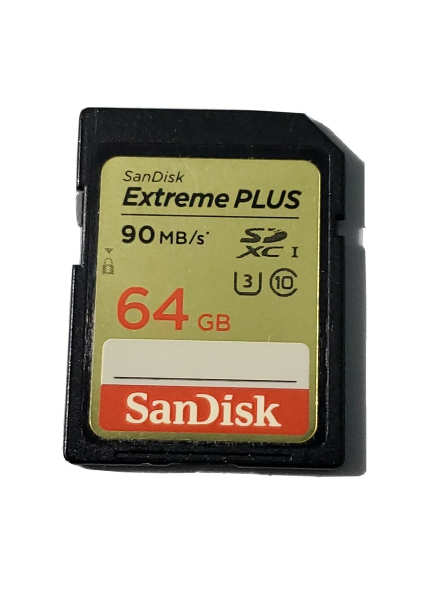 SanDisk Extreme PLUS 64GB SDXC UHS-I Memory Card | eBay