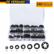280/340St&uuml;ck Innenzahn Starlock Sicherungsscheiben Klemmscheiben M3-12 Sortiment