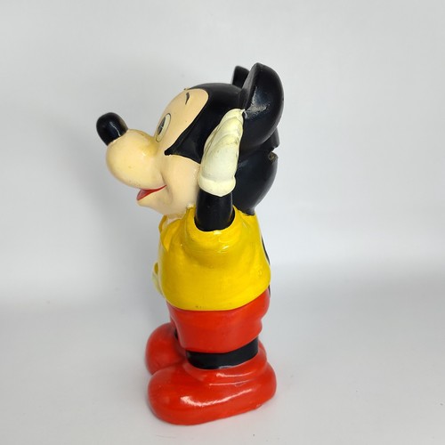 Vintage Ceramic Mickey Mouse Coin Bank Pie Eye Japan 6.25" Tall NO STOPPER - Picture 3 of 8