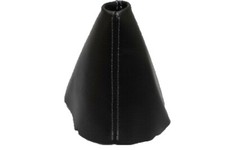 Fits 05-10 Jetta Ventobora Real Leather Black Wgray Stitch Manual Shift Boot