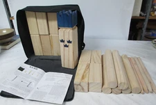 Yard Games Kubb Wooden Game Set with Canvas Transport & Storage Bag NEW