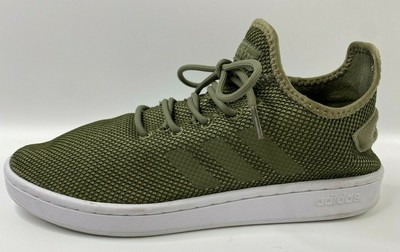 Adidas Mens 9 Court Adapt Tennis Shoes Sneakers Green Lace Up Low Top F36420  | eBay
