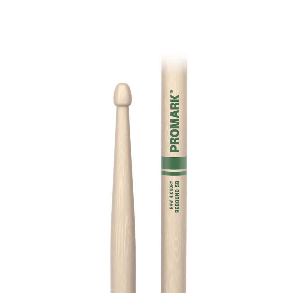 ProMark Drum Sticks Rebound 5B Raw Hickory, Acorn Wood Tip RBHR595AW