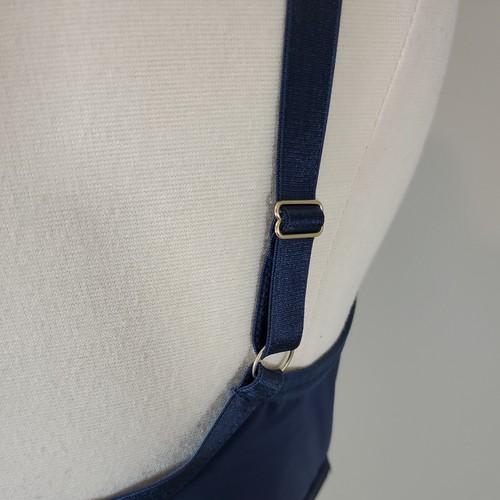 Jessica Simpson Navy Blue Bra 40D #71222 Padded Underwire Back Closure Lace - Picture 8 of 12