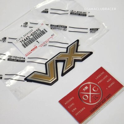 Genuine OEM FJ80 Toyota Land Cruiser Rear VX Emblem Badge JDM