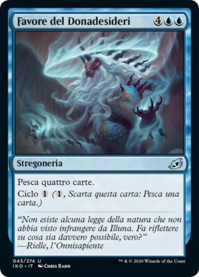 MTG Magic IKO Ikoria - 1x ITA NM 043 U Favore dei Donadesideri
