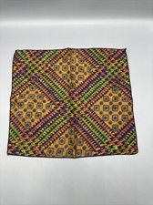 Handkerchief Vibrant Vintage 10.5 x11 Colorful