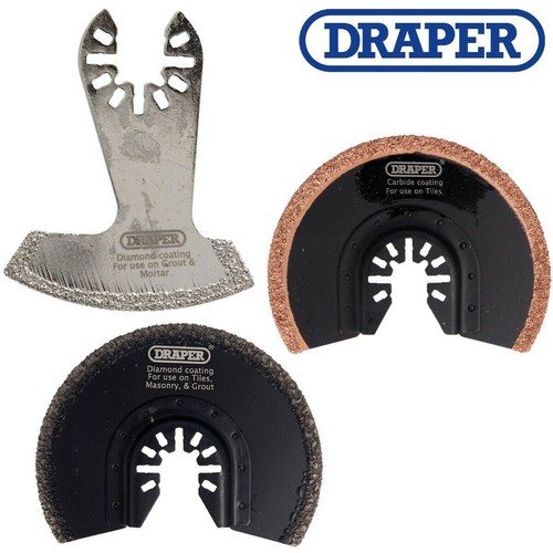 OSCILLATING MULTI TOOL CUTTING BLADES Diamond Carbide Coated Tile