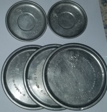 Vintage toy LITTLE BO PEEP NURSERY RHYME ALUMINUM PLATES FROM TEA SET 7pcs
