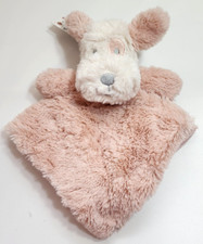 OOBles Puppy Buddy Blankie Soft Pink Dog Security Blanket and Rattle