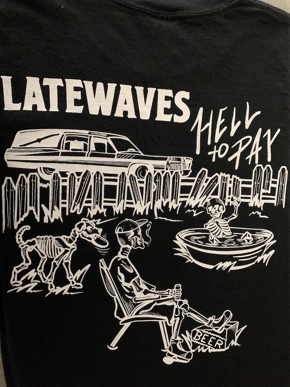 Latewaves Hell To Pay Album Promo T Shirt Black Medium Indie Rock Band
