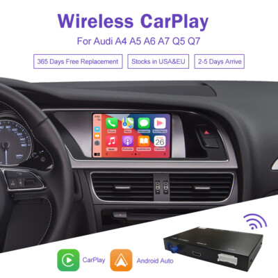 RT Wireless CarPlay Android Auto Mirror Link Retrofit For Audi A4 A5 A6 A7 Q5 Q7