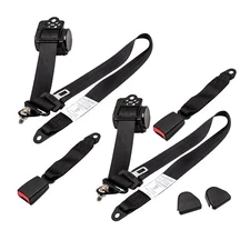 2x 3 Point Retractable Safety Seat Belt for Jeep CJ YJ Wrangler 1982 1983-1995