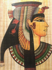 Original Egyptian Papyrus Hand Painted Signed & Certificated 16+*12 INCH
