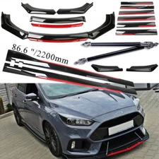 For Ford Focus RS ST Front Bumper Lip Spoiler Splitter /Side /Skirt Body