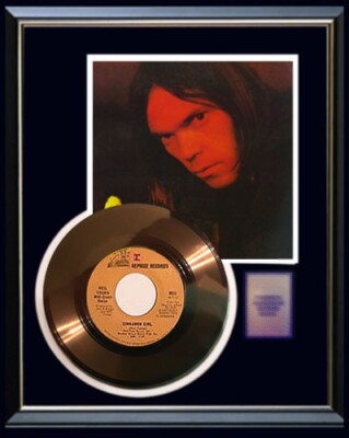 NEIL YOUNG CINNAMON GIRL 45 RPM GOLD RECORD RARE NON RIAA AWARD | eBay