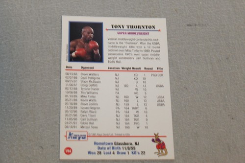 1991 Kayo Boxing Card Complete Finish Fill Your List Set U-Pick - Picture 356 of 468