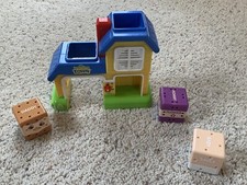 Leapfrog Learning Town Happy Home Talking Blocks Mommy Daddy Baby Tested Works