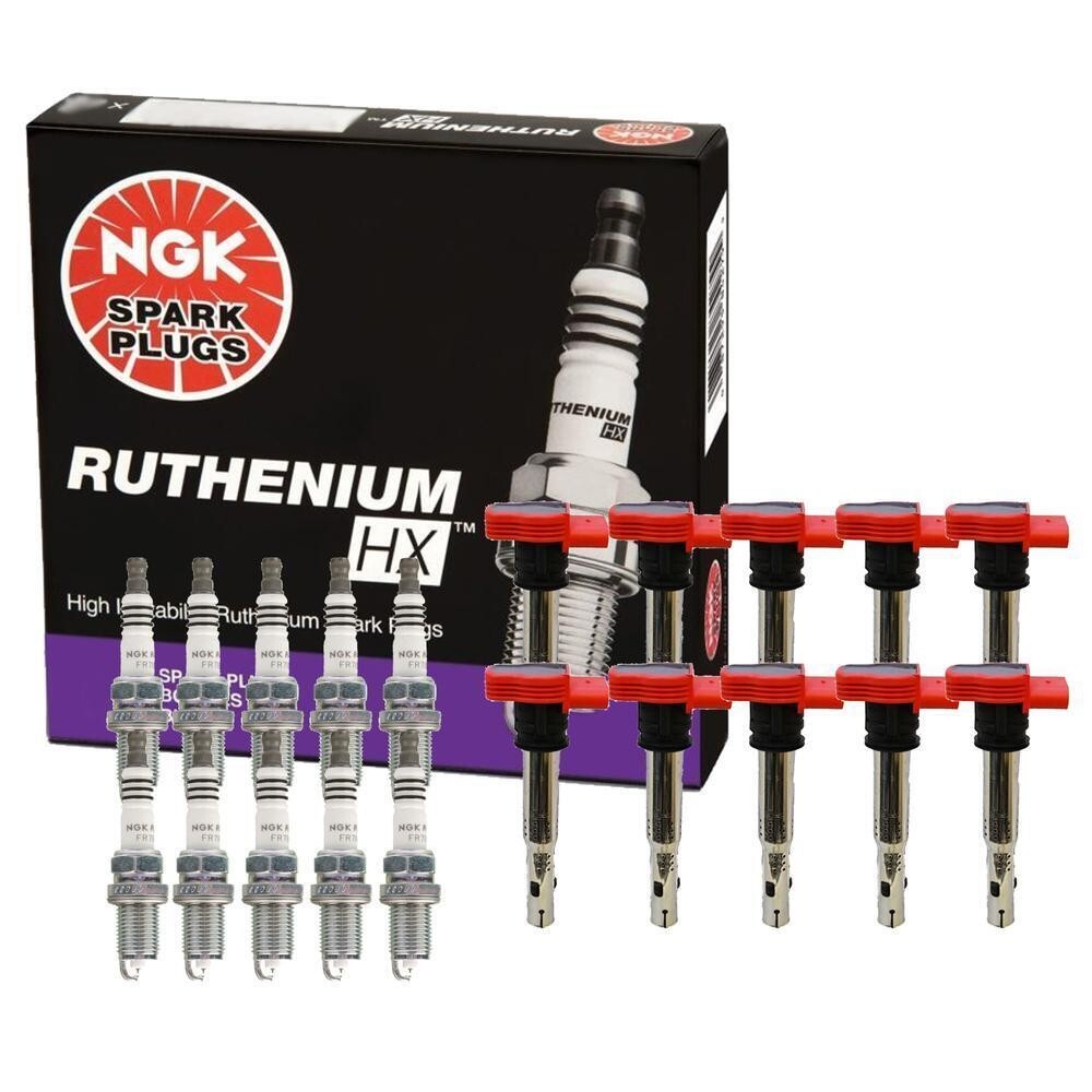 Denso Ignition Coil Kit Ruthenium HX (Gap 0.032) For Audi R8 5.2L V10 2009-2015