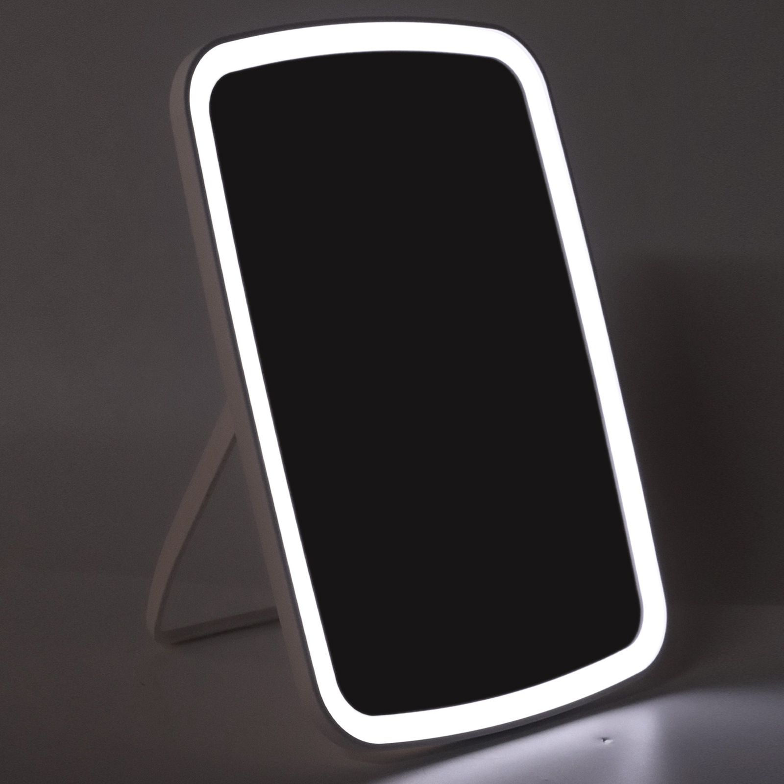 Lighted Makeup Mirror Dimmable Touch Screen Makeup Mirror 45 Degree