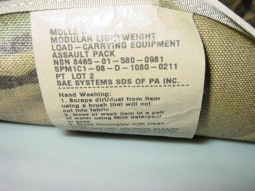 USGI Multicam OCP MOLLE Assault Pack - 3 Day Assault Backpack - Picture 8 of 8