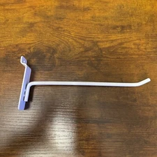 Slatwall 8" White Peg Hooks Hangers - Lot Of 10