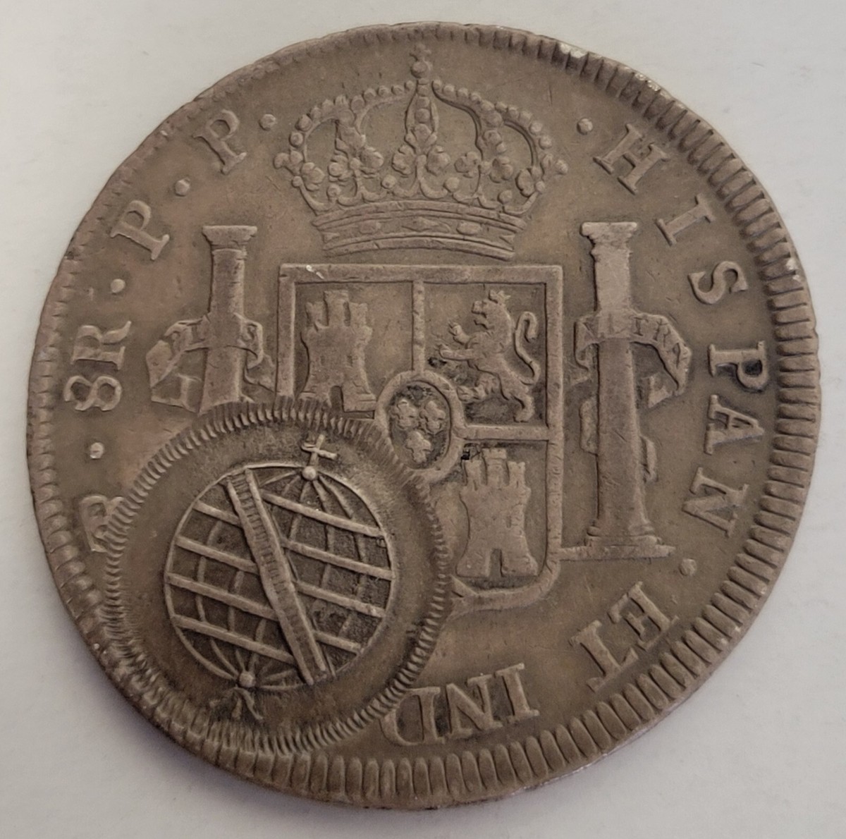 1700's Spanish 8R Counter Stamped 960 Brazil Reis. Silver Coin. | eBay