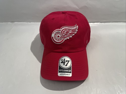 Detroit Red Wings '47 Clean Up Brand Red Adjustable Hat, New - Picture 3 of 16