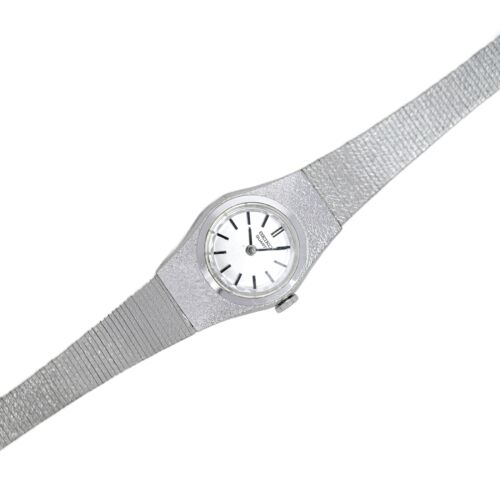 Orologio da polso Seiko donna vintage anni 90 tono argento quadrante bianco quarzo 17mm - Foto 2 di 10