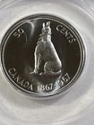 1967 Canada 50 Cents Proof Like Graded MS 67 by ANACS Howling Wolf