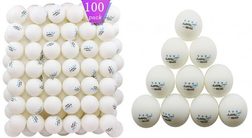 100 White 3-Star 40mm Table Tennis Balls Advanced Training Ping Pong Ball