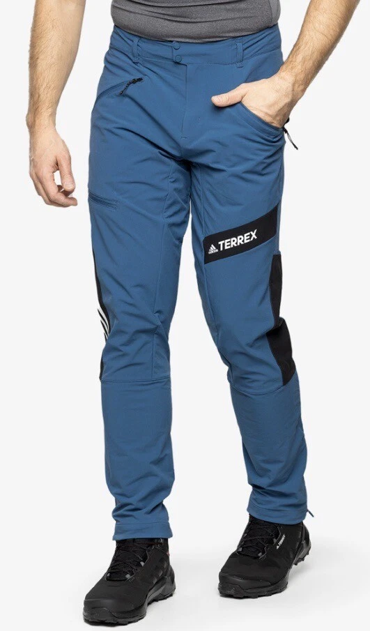 Size 38”- Adidas Men’s Techrock Mountaineering Softshell Pants 38, Wonder Steel.