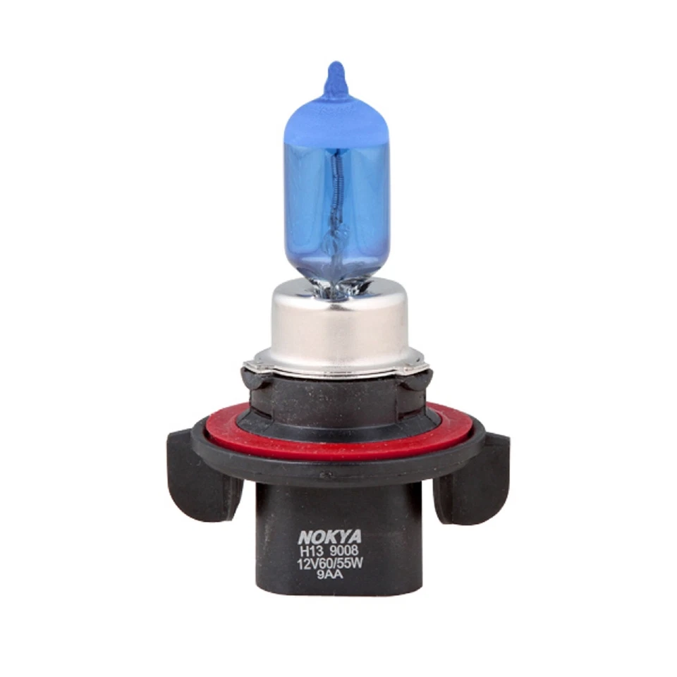 Nokya 7000K Blanco 9008 H13 Nok7227 60/55W Dos Bombillas Cabeza Luz Reemplazar Stock OE Foto 4 de 4