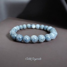Blue Coral Bracelet Natural Stones 8mm