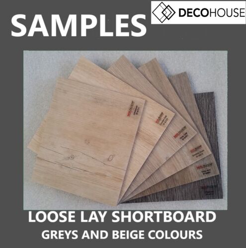 LOOSE LAY GREY OAK Vinyl Flooring planks - DIY floor NO click glue down laminate - Picture 11 of 12