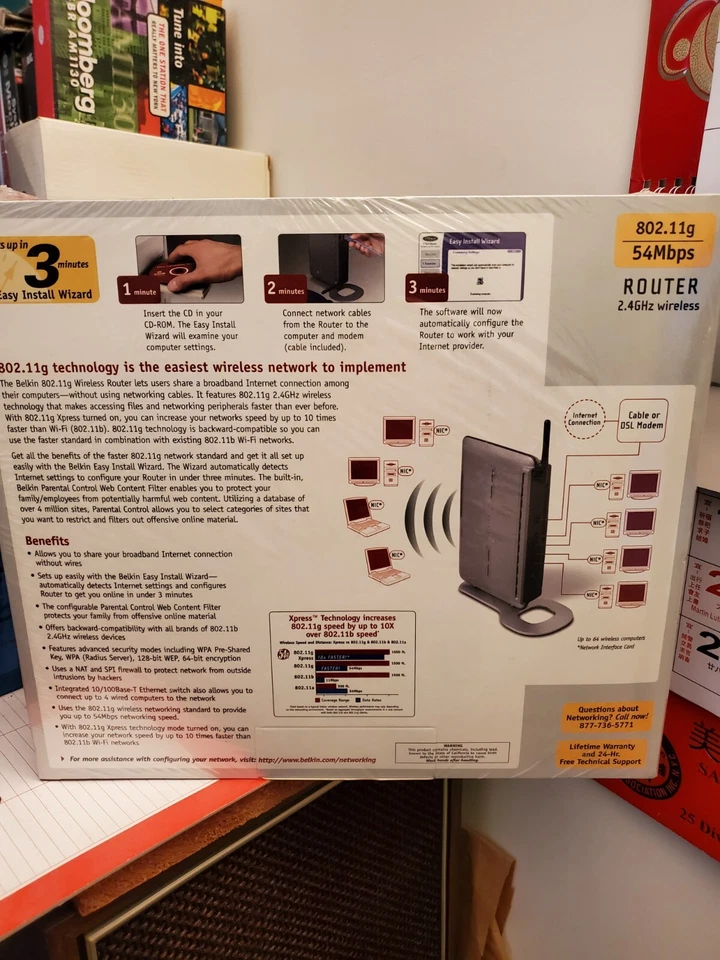 Belkin Wireless G Router 802.11g , New and Never Opened - Image 2 of 4