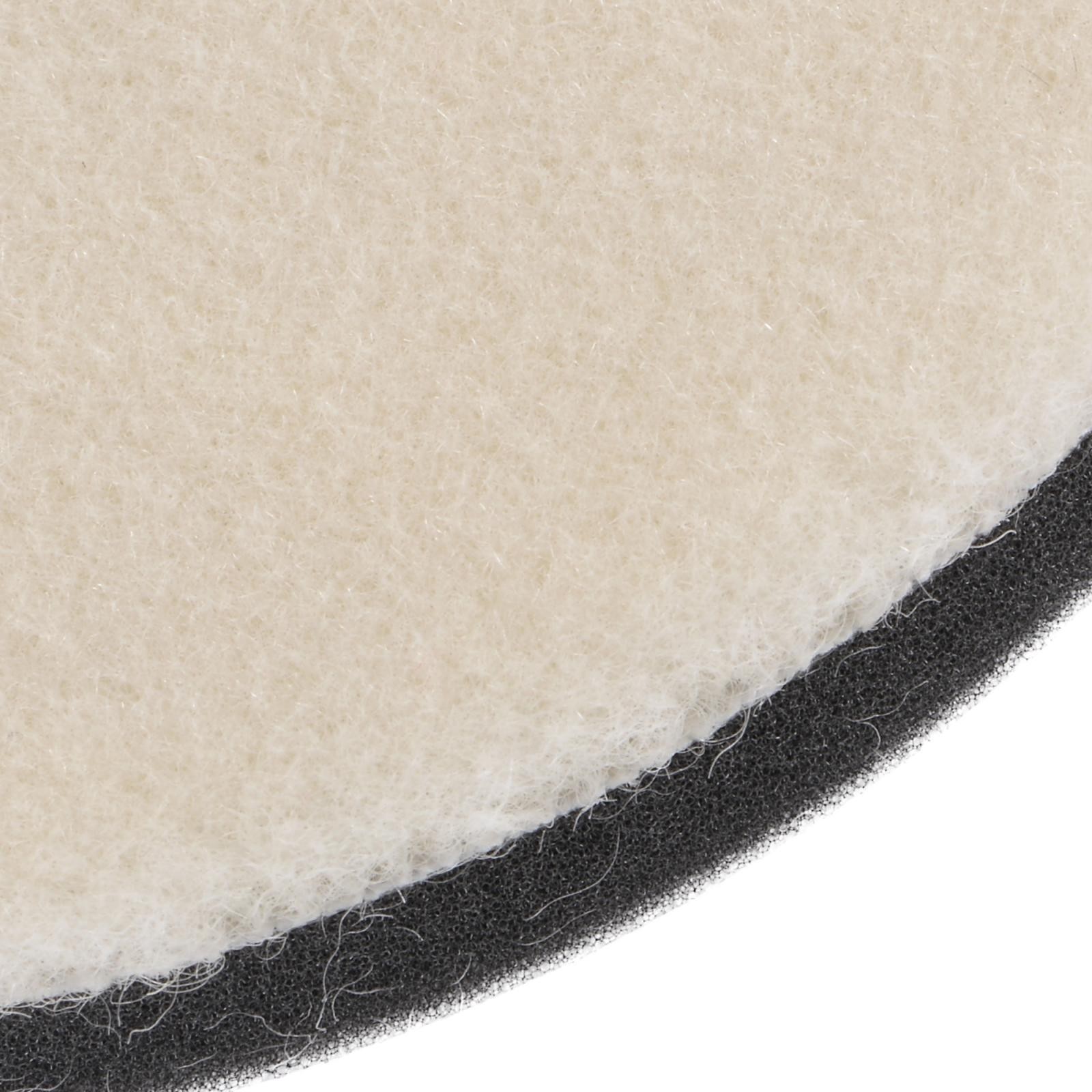4pcs 2" Wool Felt Sponge Polishing Pad Hook Loop Buffing Wheel Fine Polishing