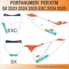 KTM SX 2023 2024 2025 EXC 2024 2025 portanumeri  in kristal