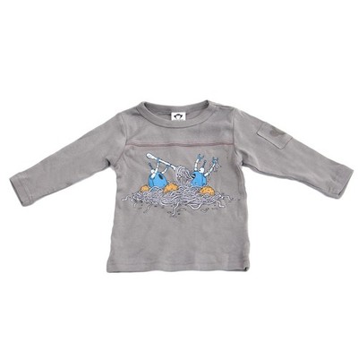 Appaman Baby Jungen Langarm Roboter Abendshirt 6 Monate Grau