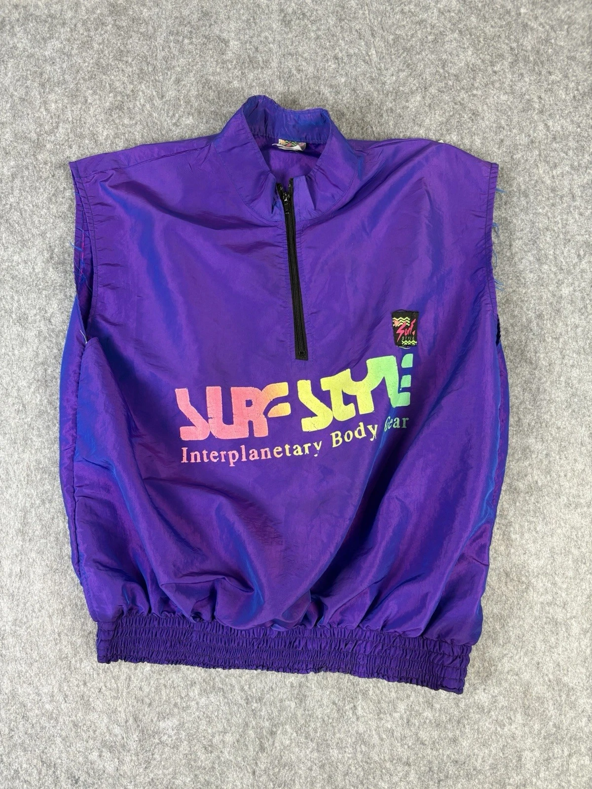 Vtg Surf Style Pullover sleeveless Windbreaker Nylon USA 90s men’s one Sz
Opens in a new window or t