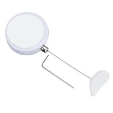 Retractable Remote Control Tether Remote Cable Lock W Rubber Cap White