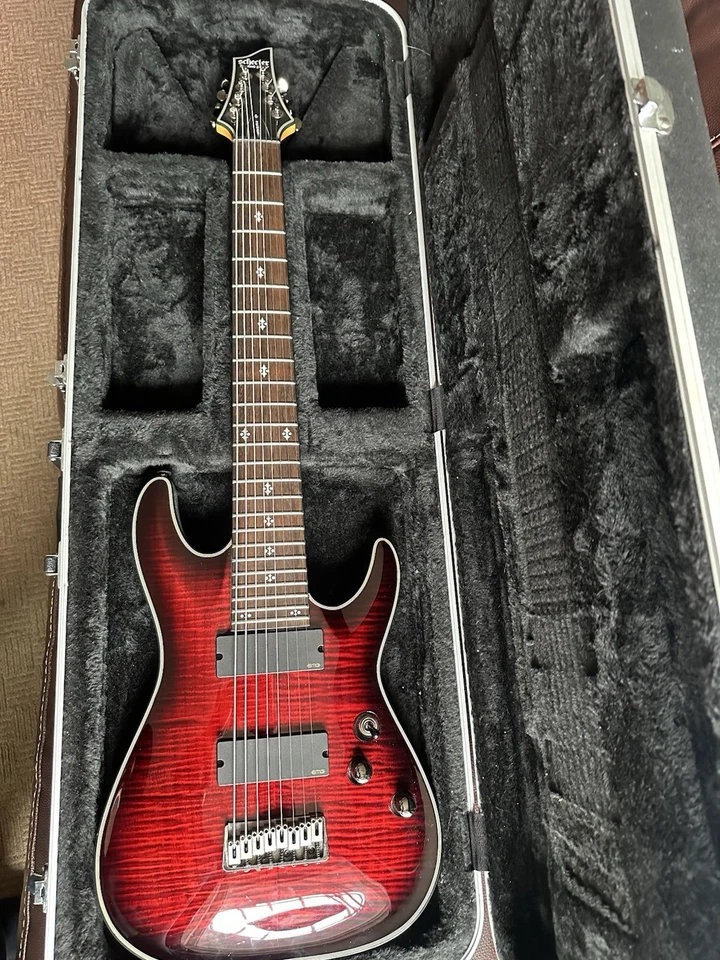 Schecter Damien Elite 8 String Lead Shred Guitar Excellent Condition - Image 2 of 4
