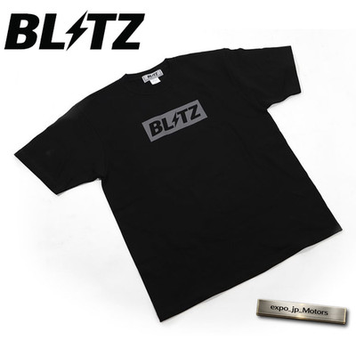 BLITZ Reflection Tee L Size 13741 Black Logo Print Cotton Fashion
